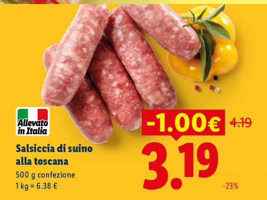 Salsiccia di suino alla toscana