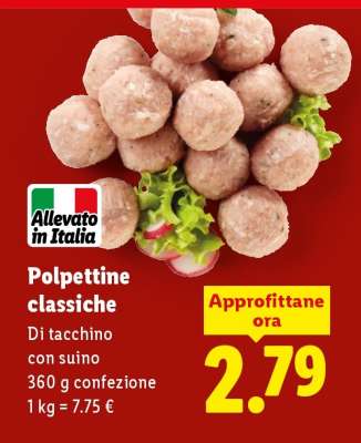 Polpettine classiche