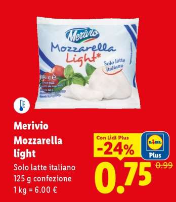 Merivio Mozzarella Light