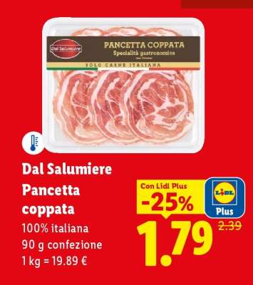 Dal Salumiere Pancetta coppata