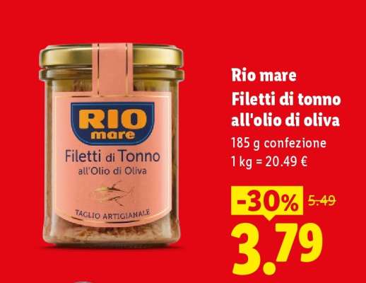 RIO MARE Filetti di Tonno all’olio di oliva