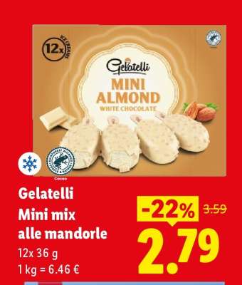 Gelatelli Mini mix alle mandorle