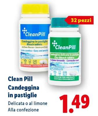 Clean Pill Candeggina in pastiglie