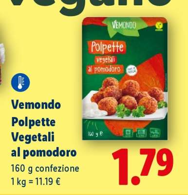Vemondo Polpette vegetali al pomodoro