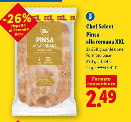 Chef Select Pinsa alla romana XXL