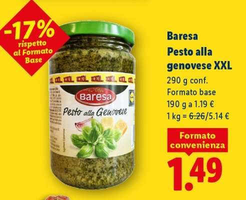 Baresa Pesto alla genovese XXL
