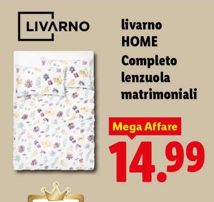 livarno HOME Completo lenzuola matrimoniali