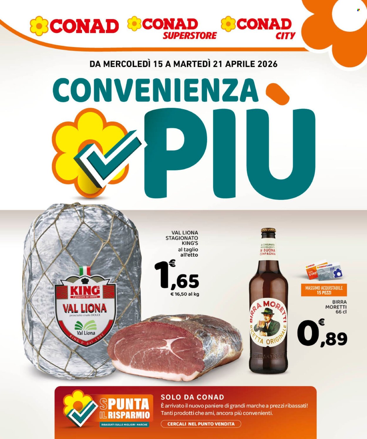 Volantino Conad - 15/4/2026 - 21/4/2026. Pagina 1