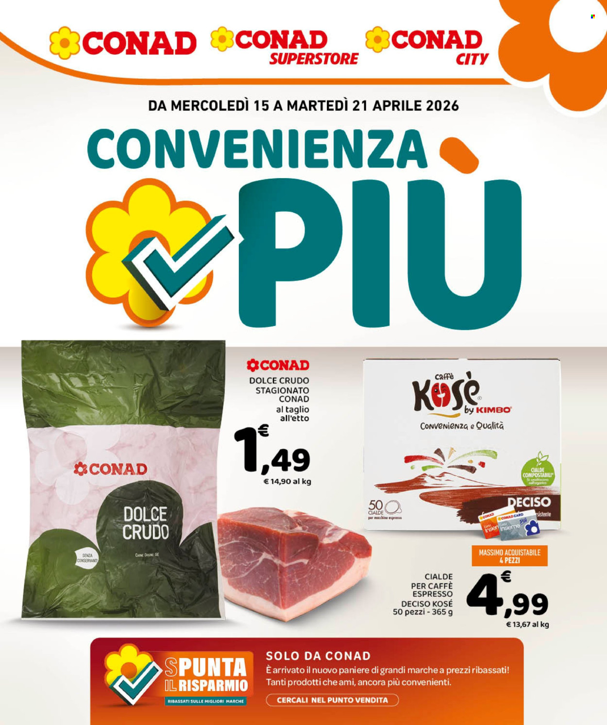 Volantino Conad - 15/4/2026 - 21/4/2026. Pagina 1