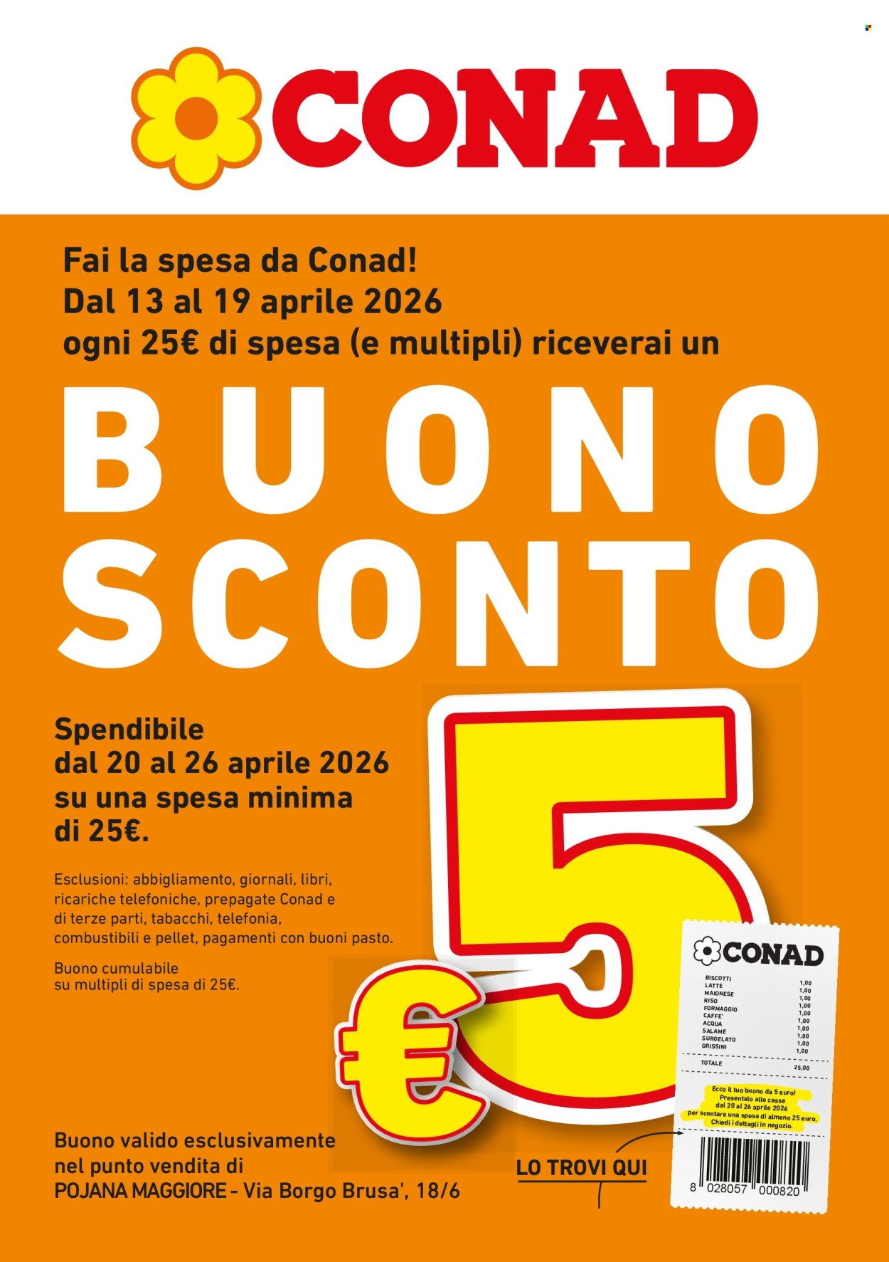Volantino Conad - 13/4/2026 - 19/4/2026. Pagina 1