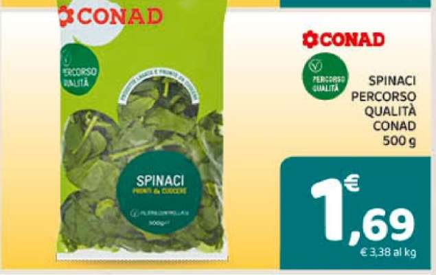 SPINACI PERCORSO QUALITÀ CONAD