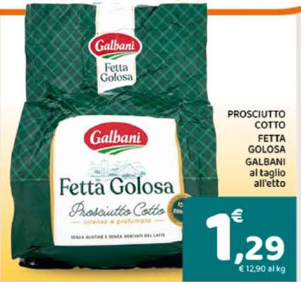Galbani Fetta Golosa Prosciutto Cotto