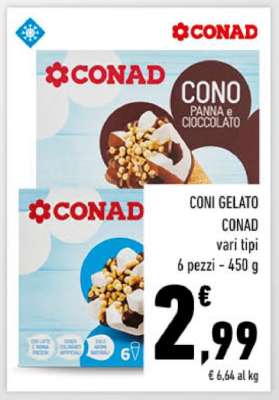 Coni gelato CONAD