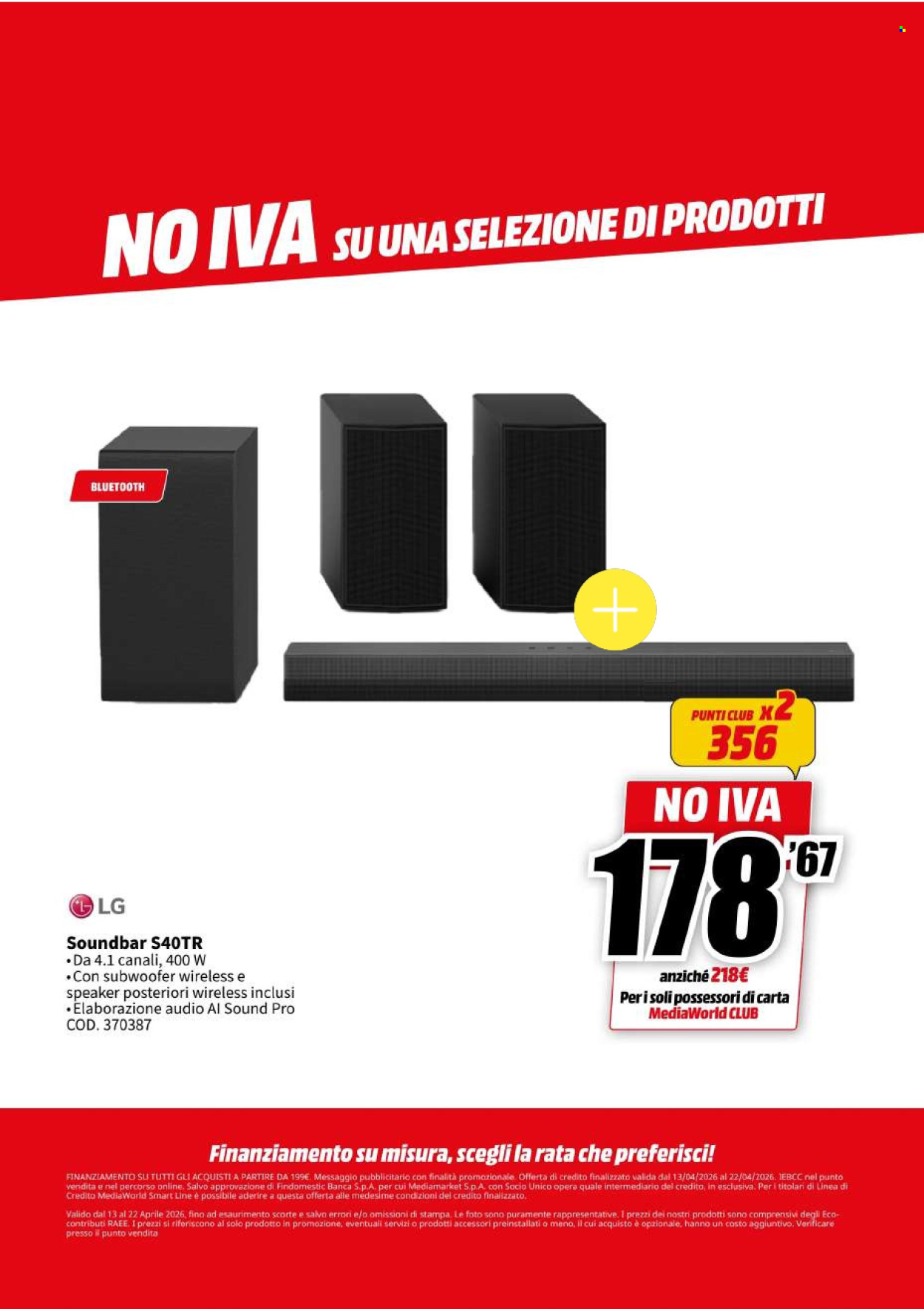 Volantino MediaWorld - 13/4/2026 - 22/4/2026. Pagina 9