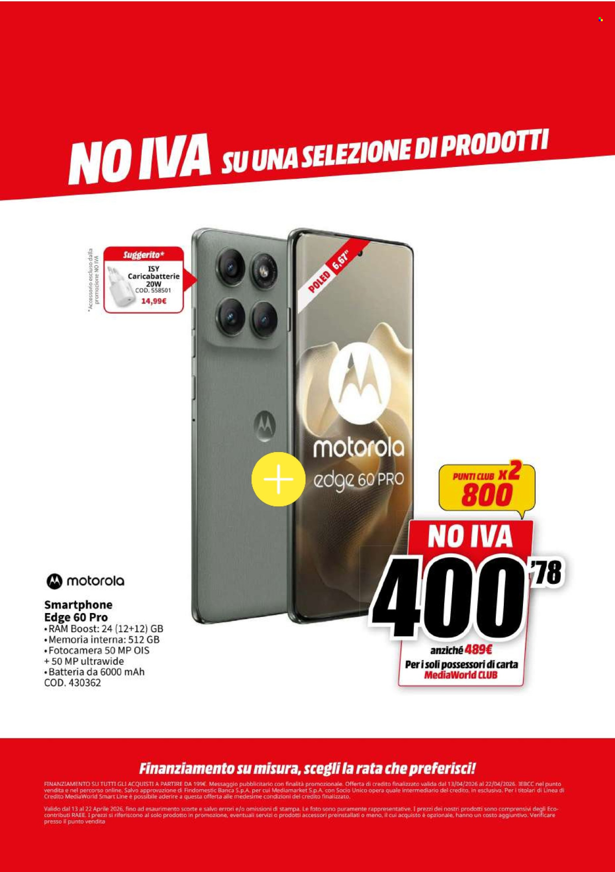 Volantino MediaWorld - 13/4/2026 - 22/4/2026. Pagina 12