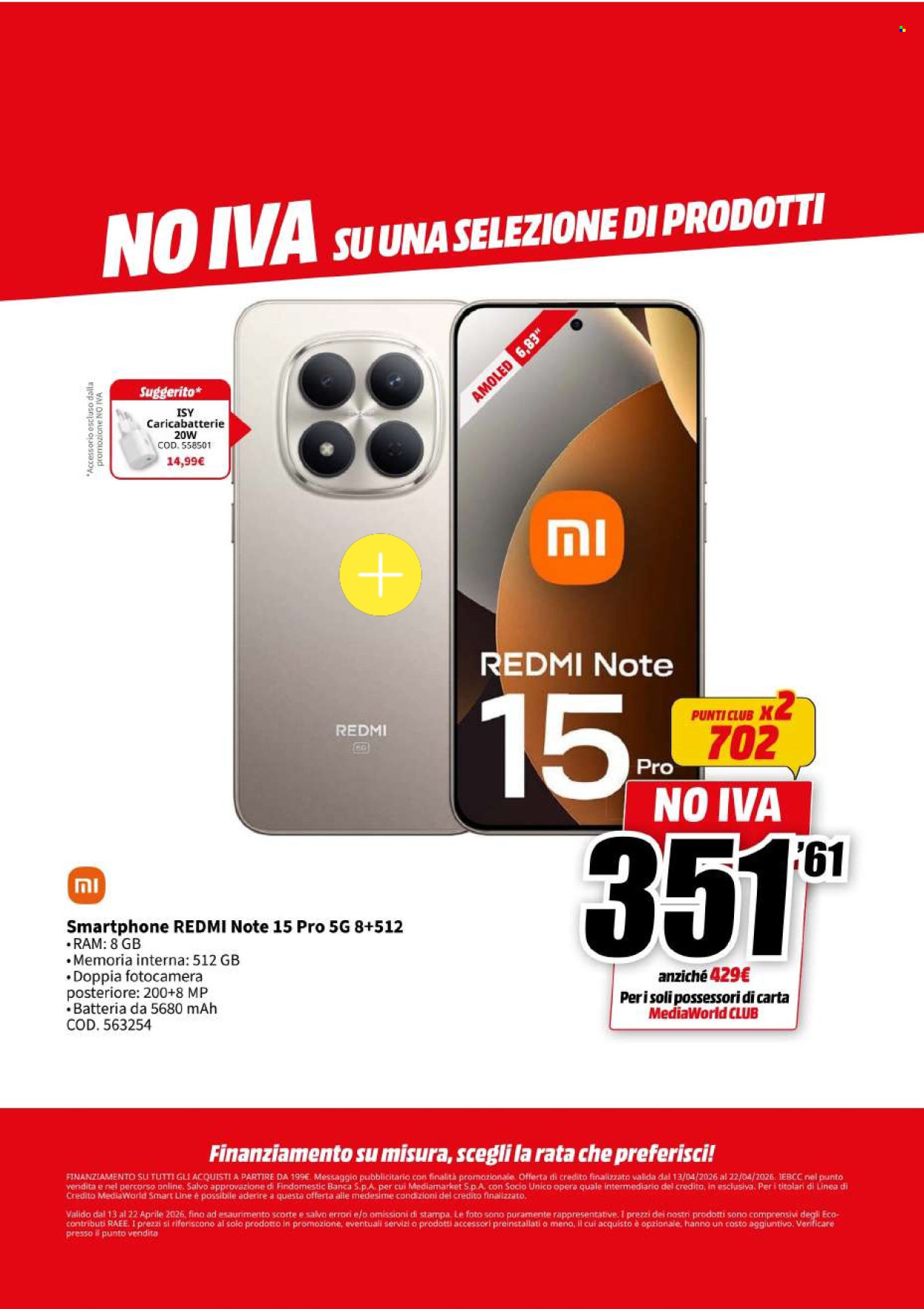 Volantino MediaWorld - 13/4/2026 - 22/4/2026. Pagina 13