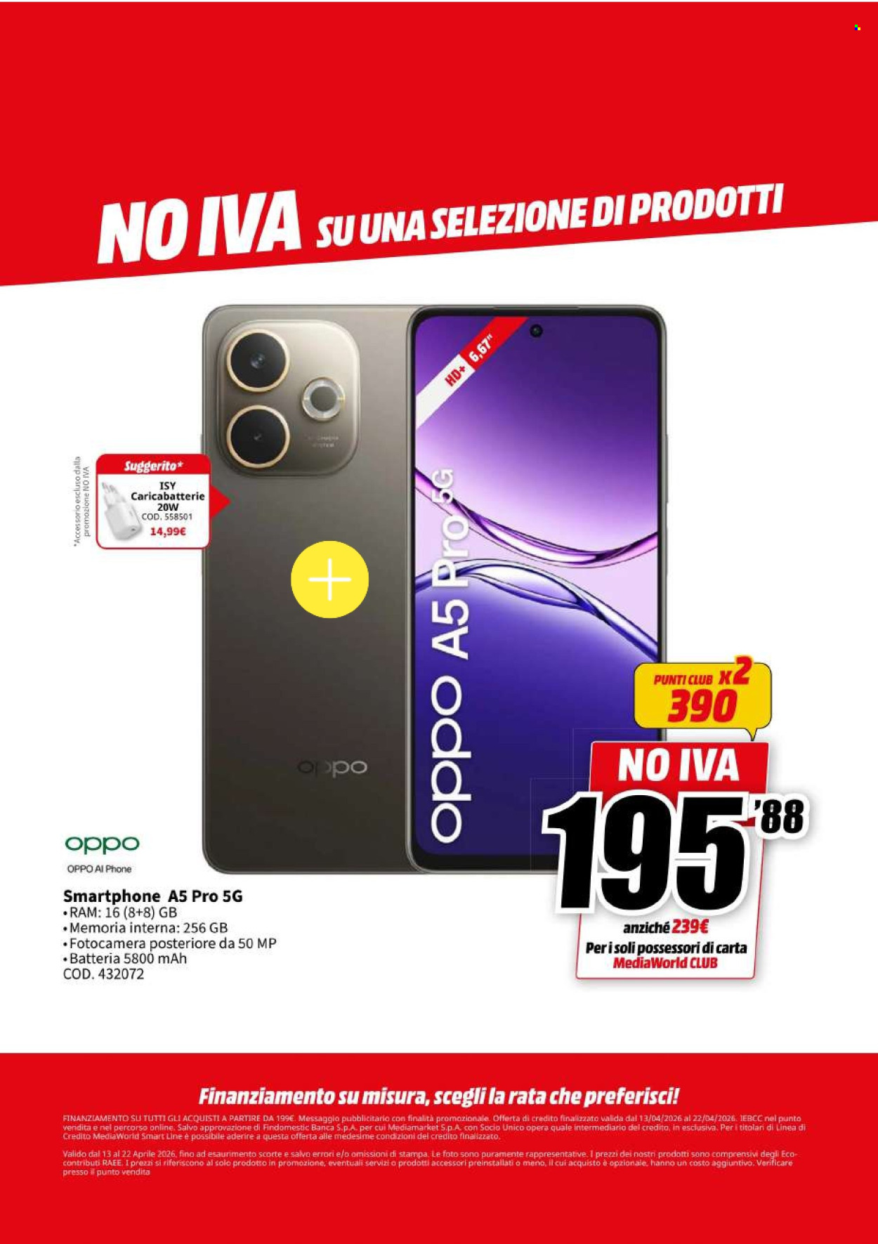 Volantino MediaWorld - 13/4/2026 - 22/4/2026. Pagina 14