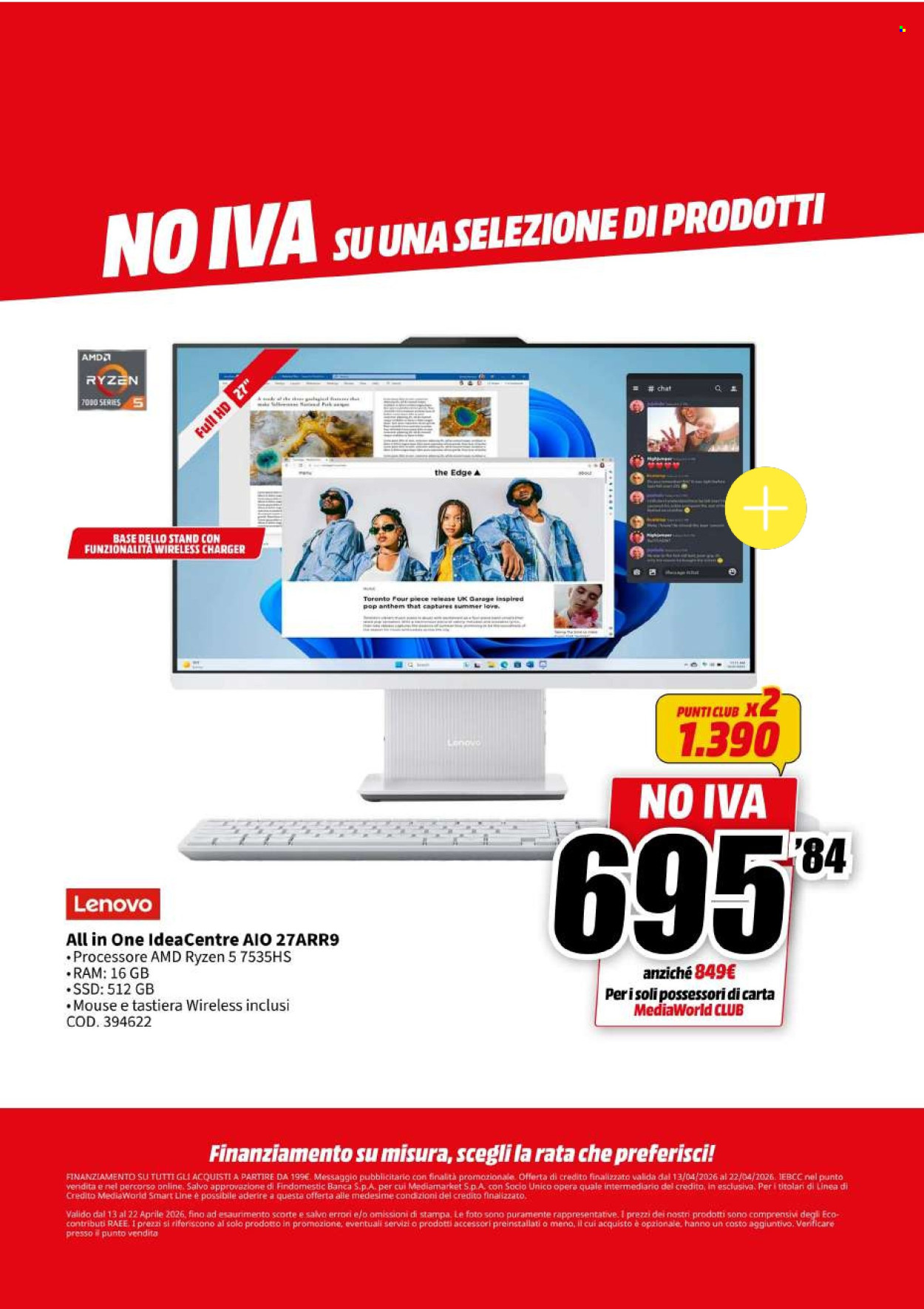 Volantino MediaWorld - 13/4/2026 - 22/4/2026. Pagina 21