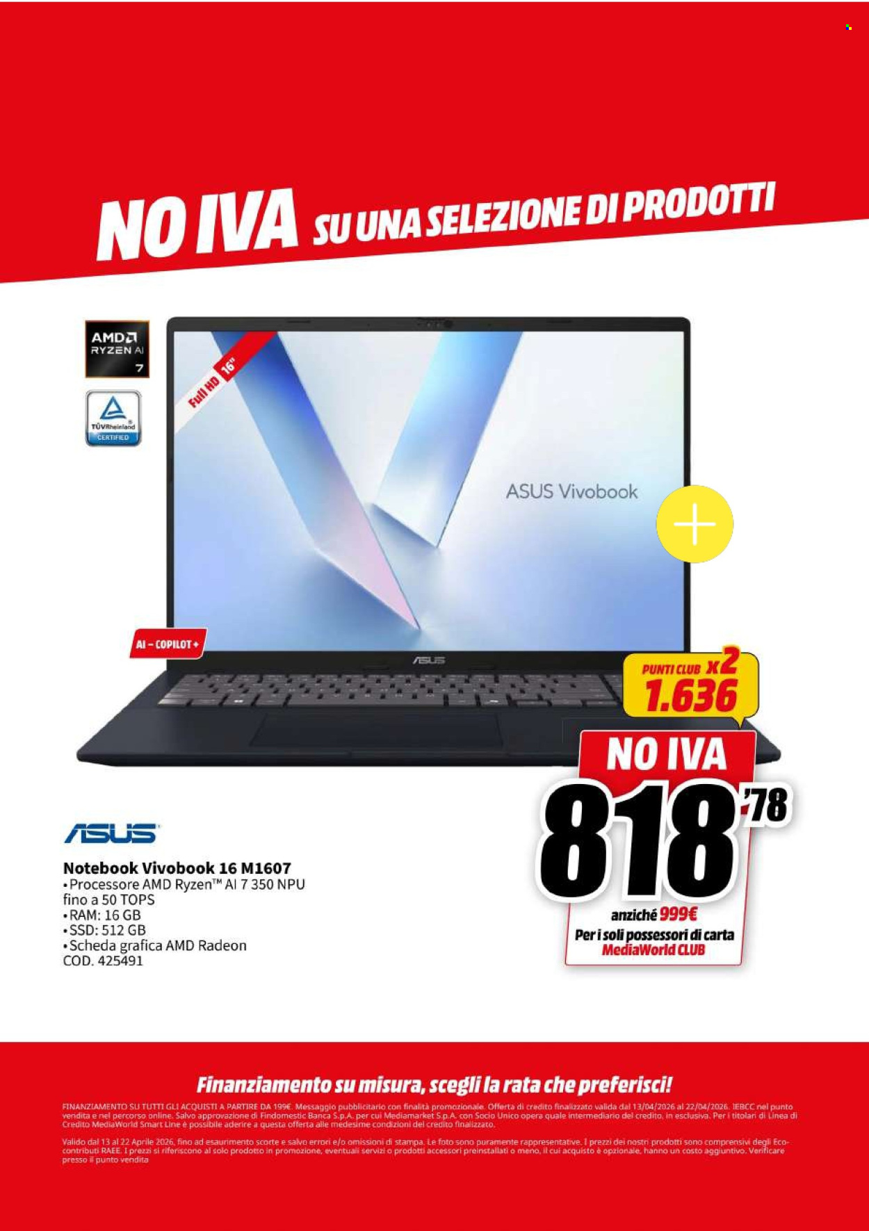 Volantino MediaWorld - 13/4/2026 - 22/4/2026. Pagina 23