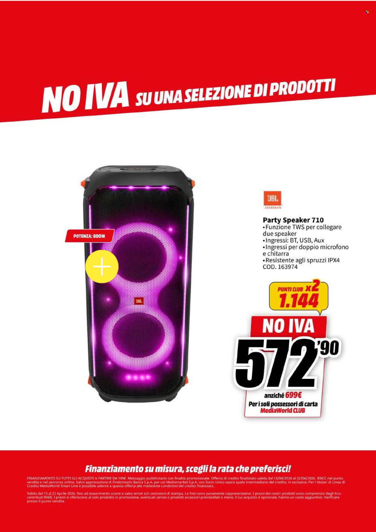 Volantino MediaWorld - 13/4/2026 - 22/4/2026. Pagina 65