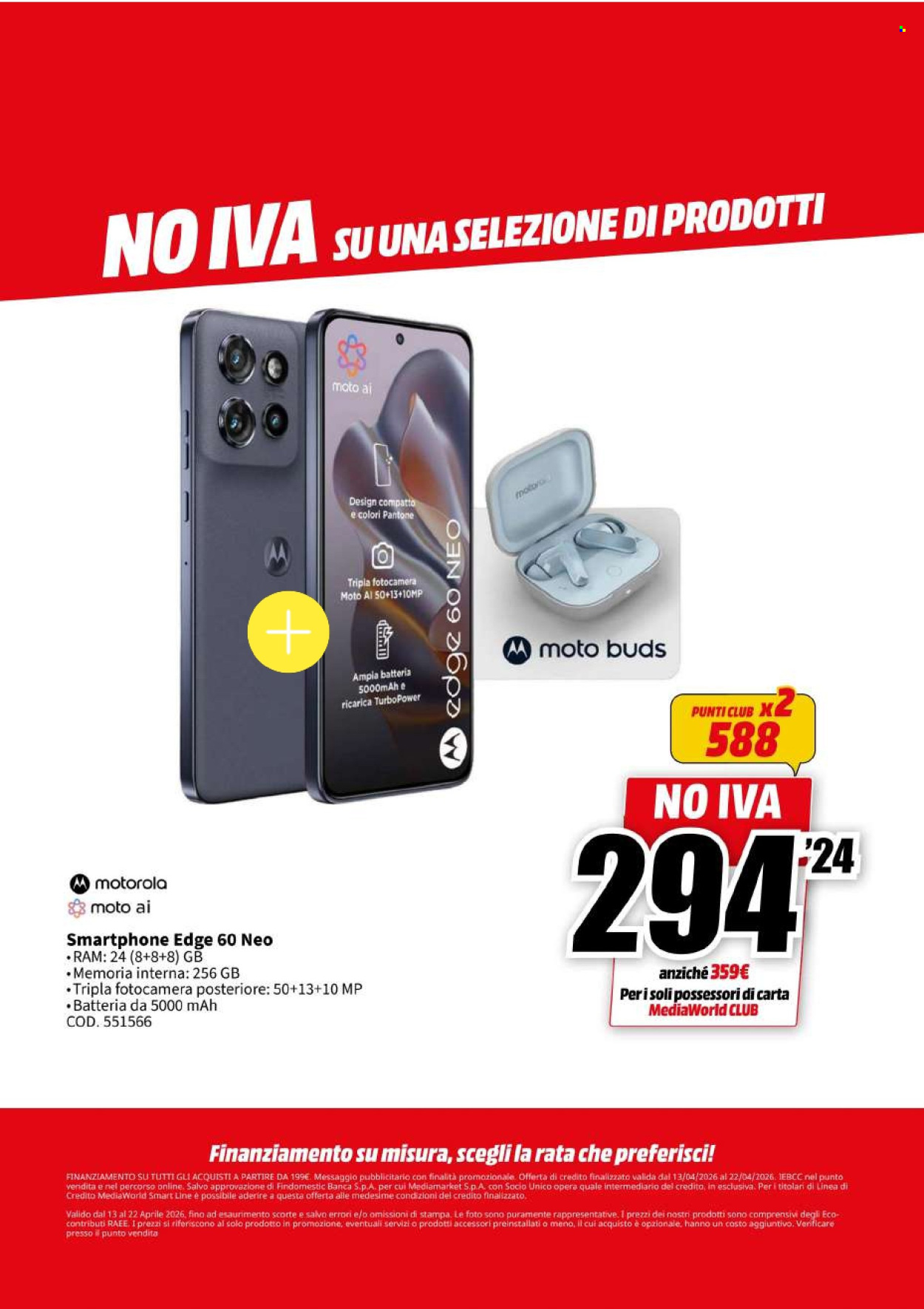 Volantino MediaWorld - 13/4/2026 - 22/4/2026. Pagina 68