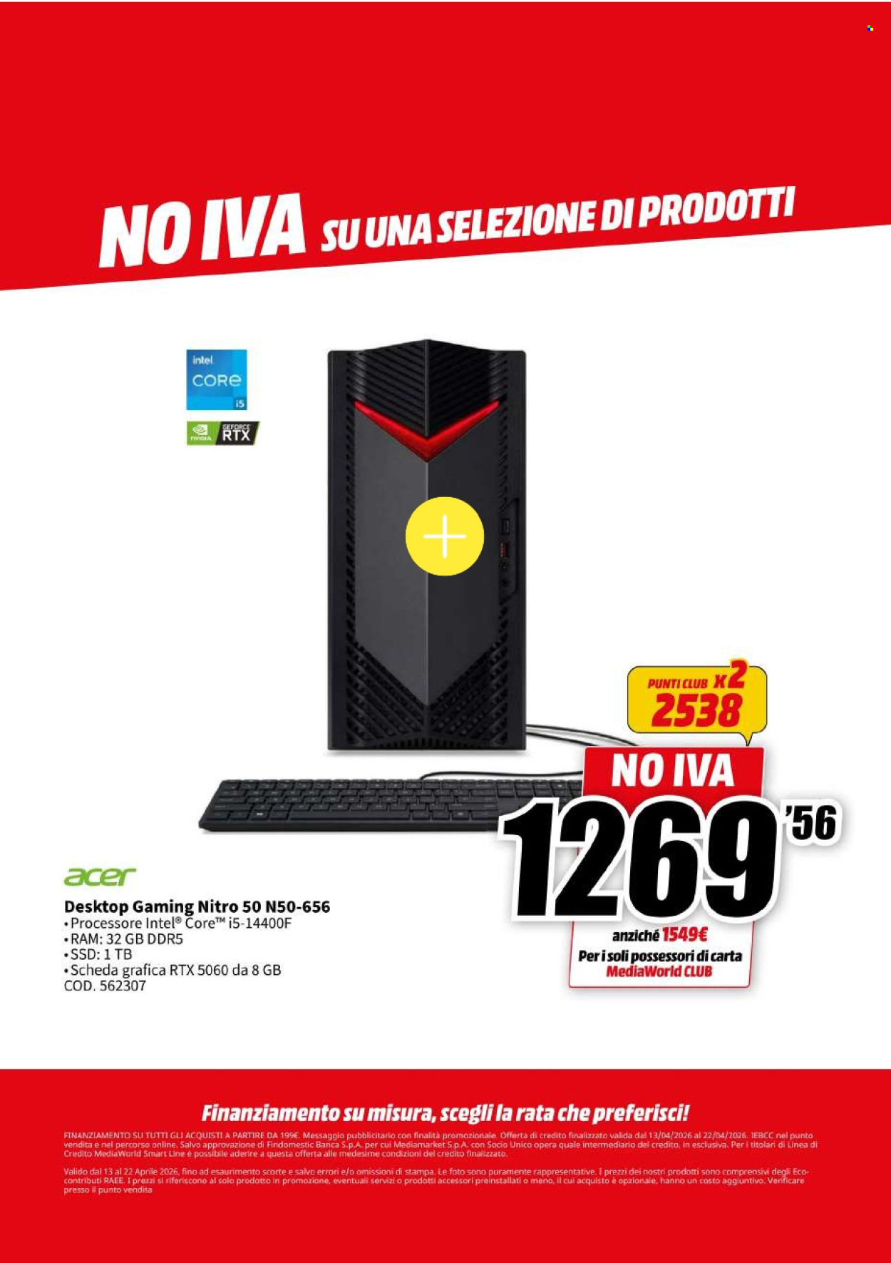 Volantino MediaWorld - 13/4/2026 - 22/4/2026. Pagina 71