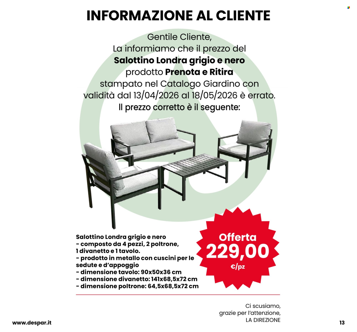 Volantino Interspar - 13/4/2026 - 18/5/2026. Pagina 13