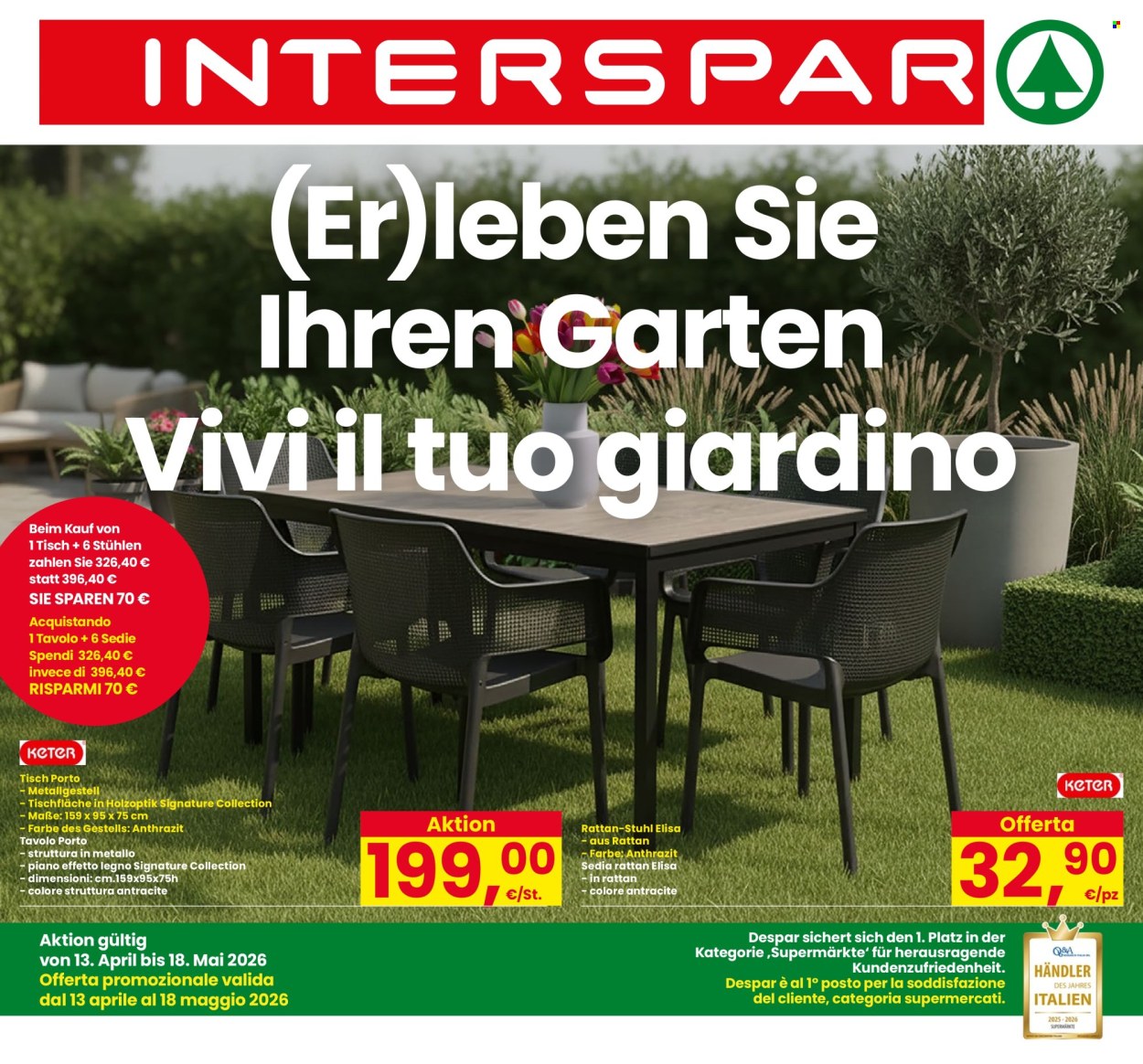 Volantino Interspar - 13/4/2026 - 18/5/2026. Pagina 1