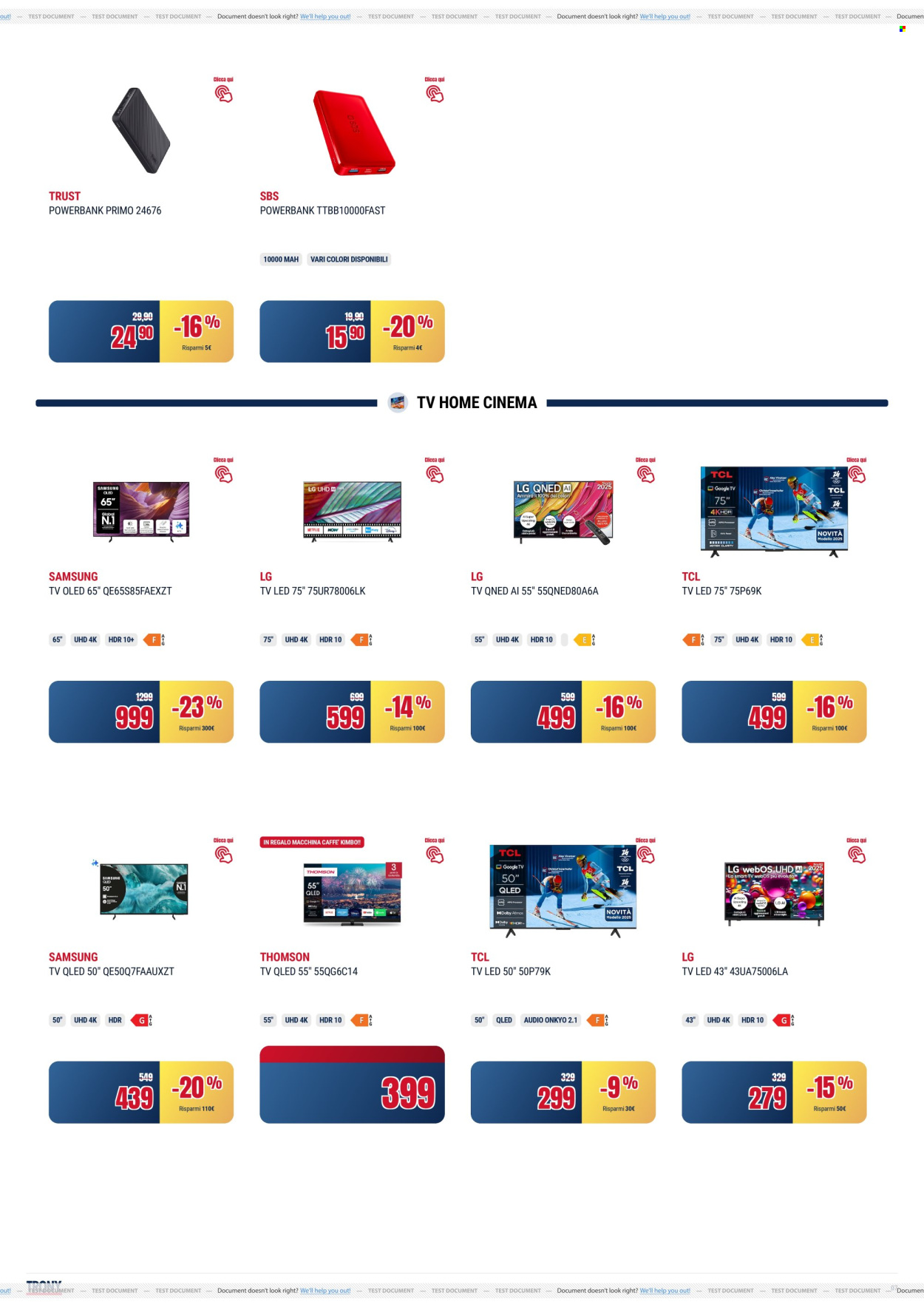 Volantino Trony - 16/4/2026 - 27/4/2026. Pagina 7