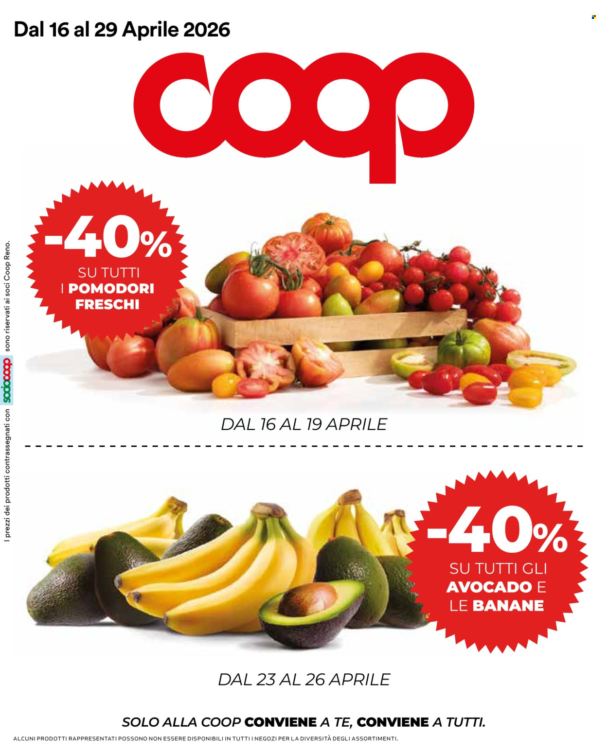 Volantino Coop - 16/4/2026 - 29/4/2026. Pagina 1