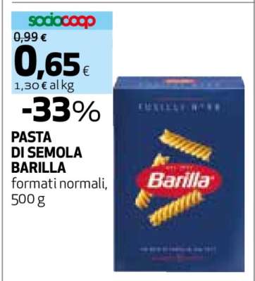 PASTA DI SEMOLA BARILLA