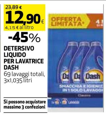 DETERSIVO LIQUIDO PER LAVATRICE DASH