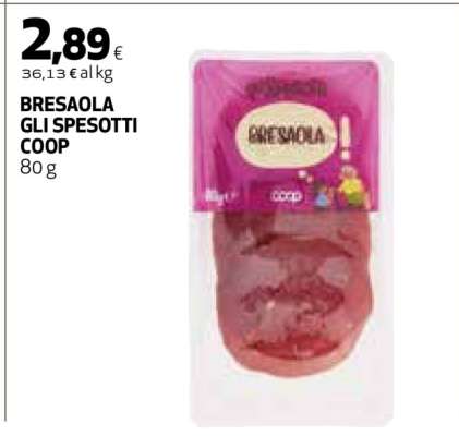 BRESAOLA GLI SPESOTTI COOP