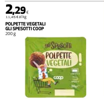 POLPETTE VEGETALI GLI SPESOTTI COOP