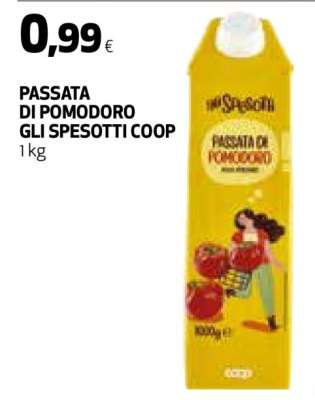 PASSATA DI POMODORO GLI SPESOTTI COOP
