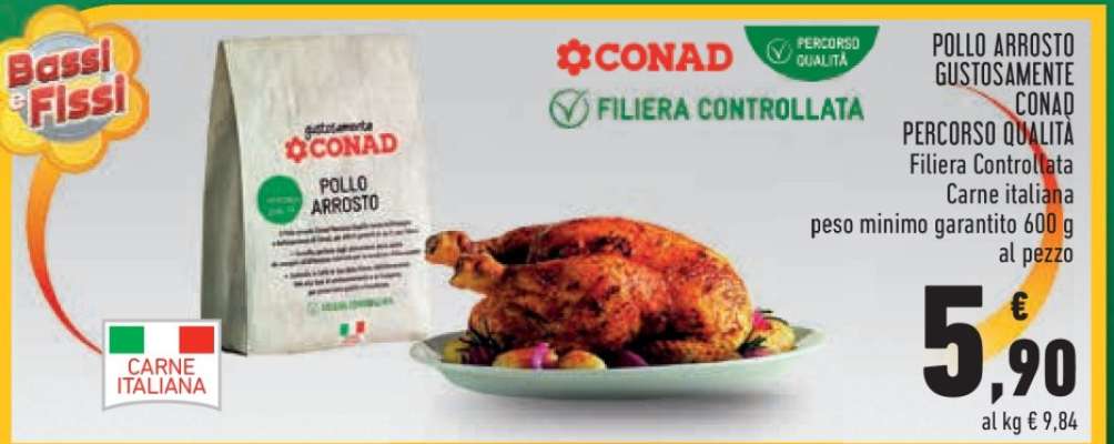 POLLO ARROSTO GUSTOSAMENTE CONAD