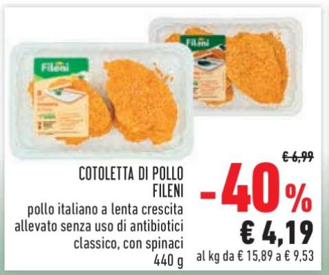 COTOLETTA DI POLLO FILENI
