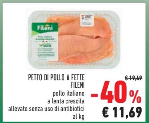 PETTO DI POLLO A FETTE FILENI