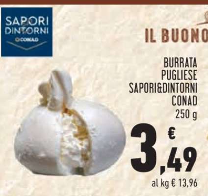 Burrata Pugliese Sapori&Dintorni Conad