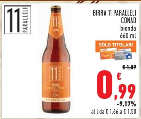 BIRRA 11 PARALLELI CONAD