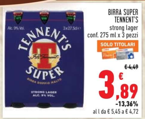 Birra Super Tennent's