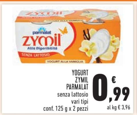 Yogurt Zymil Parmalat