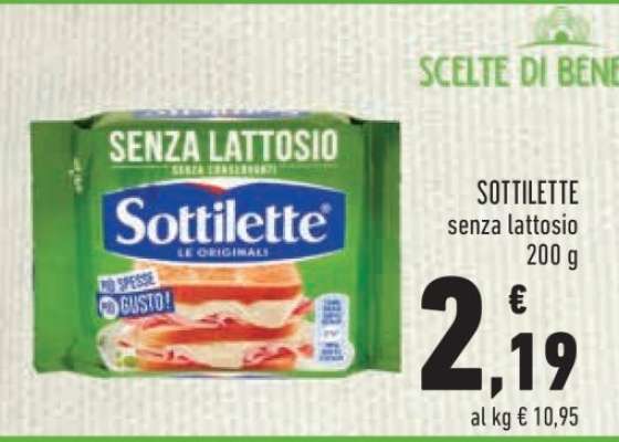 Sottilette Senza Lattosio