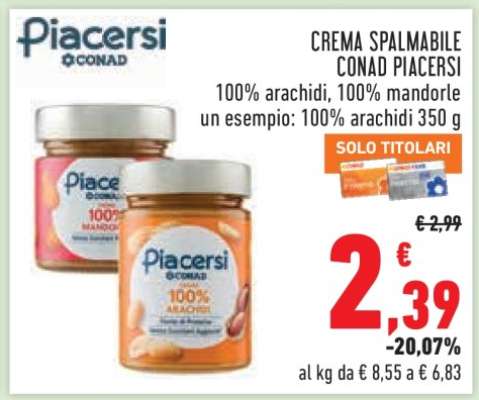 CREMA SPALMABILE CONAD PIACERSI