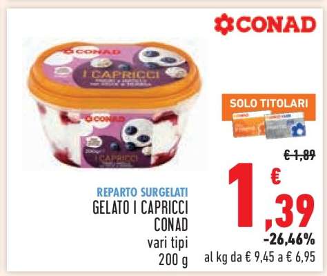 GELATO I CAPRICCI CONAD