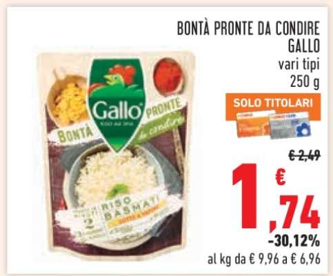 BONTÀ PRONTE DA CONDIRE GALLO
