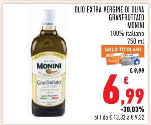 Olio Extra Vergine di Oliva GranFruttato Monini