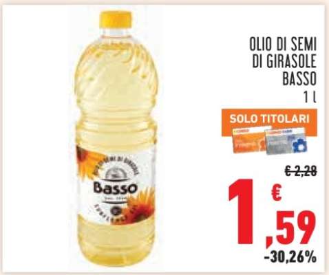 OLIO DI SEMI DI GIRASOLE BASSO
