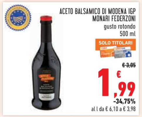 Aceto Balsamico di Modena IGP Monari Federzoni