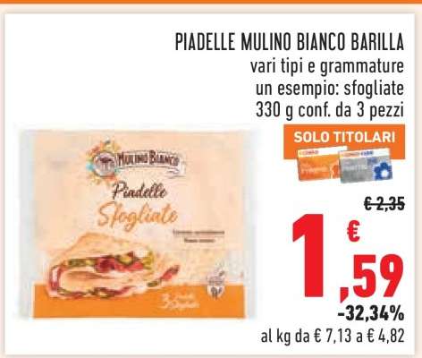 PIADELLE MULINO BIANCO BARILLA